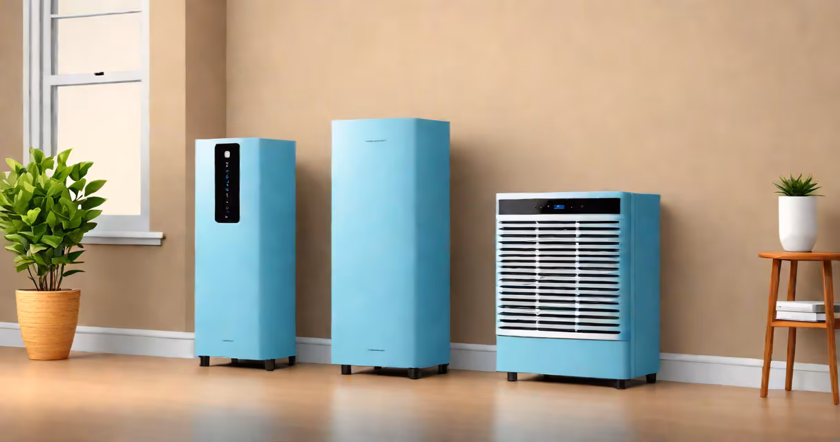 Modern Frigidaire standing AC unit with Wi-Fi indicator light glowing blue