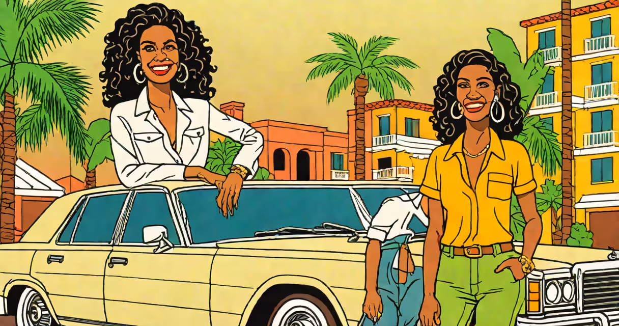 Portrait of Lakteeka Vaccaro Hill in casual attire, smiling softly, standing beside a luxury vehicle