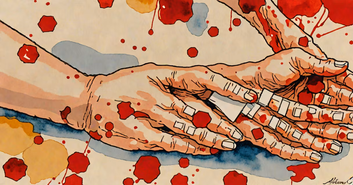 Close-up of Allegra tablets beside a red, irritated patch of skin on forearm