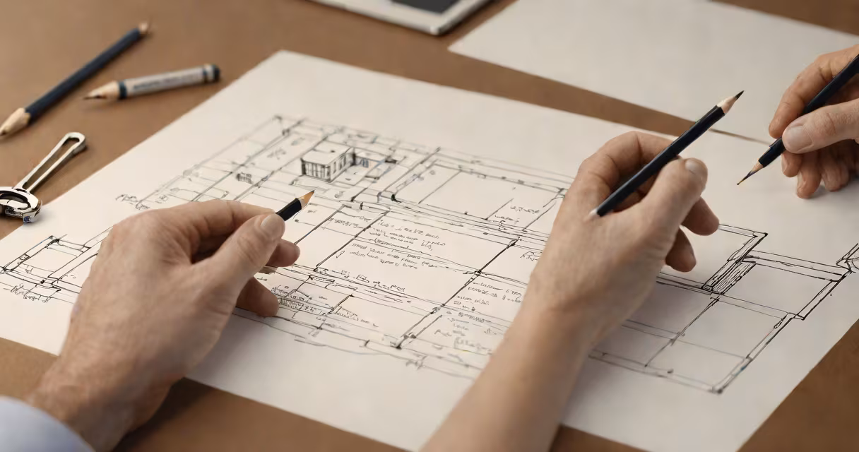 Business owner reviewing insurance documents with tax forms on a desk
