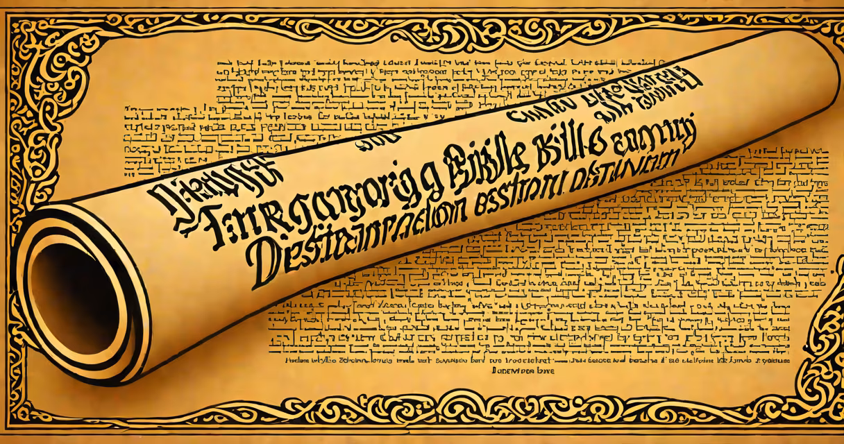 Ancient scroll with Hebrew text depicting Proverbs 16:18, "Pride goes before destruction"