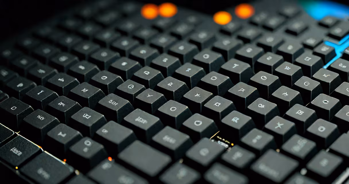 Close-up of Attack Shark R6 mechanical keyboard with glowing RGB keys on a dark surface