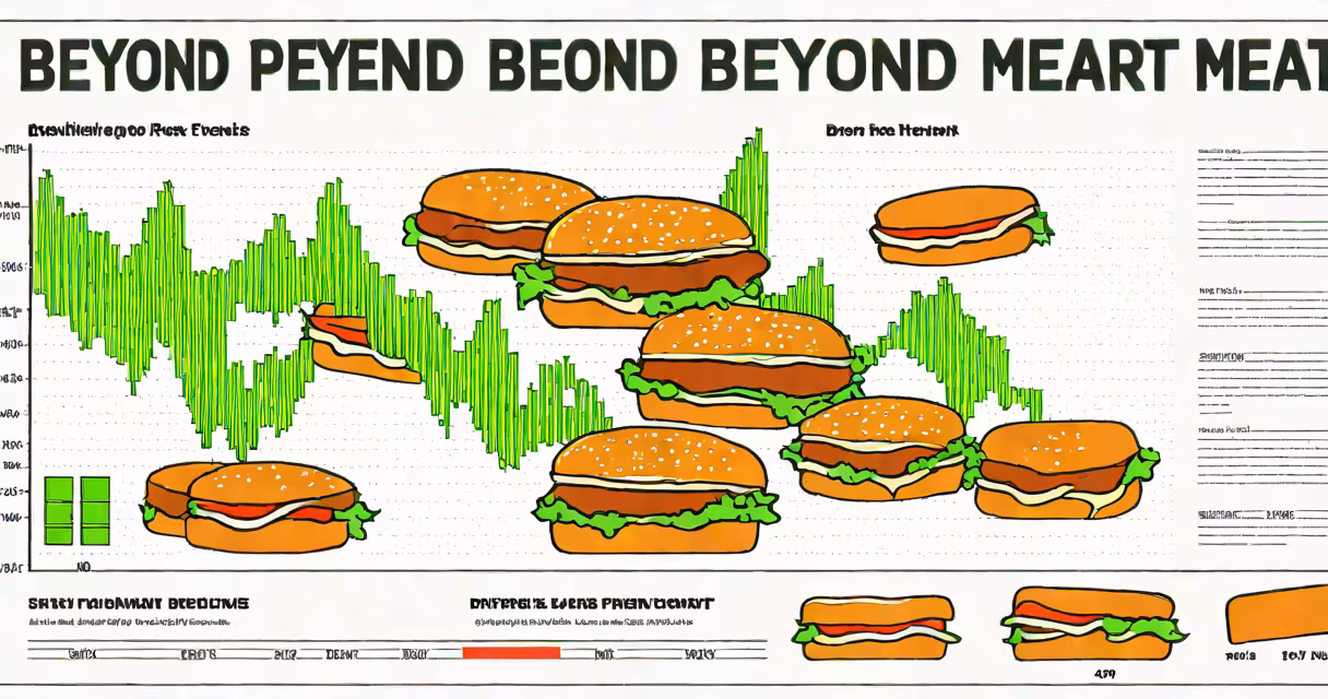 Stock chart showing sharp decline in Beyond Meat shares from 2022 to 2023