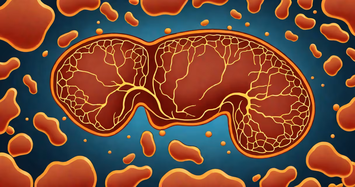 Ultrasound image showing fatty liver tissue with visible fat deposits