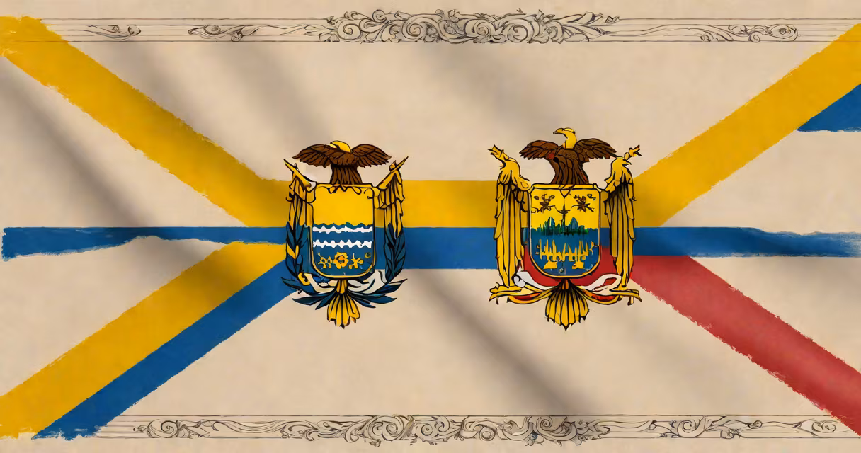 Imagen detallada de la bandera de Colombia con sus tres franjas horizontales y una estrella blanca en el cuadrante superior izquierdo