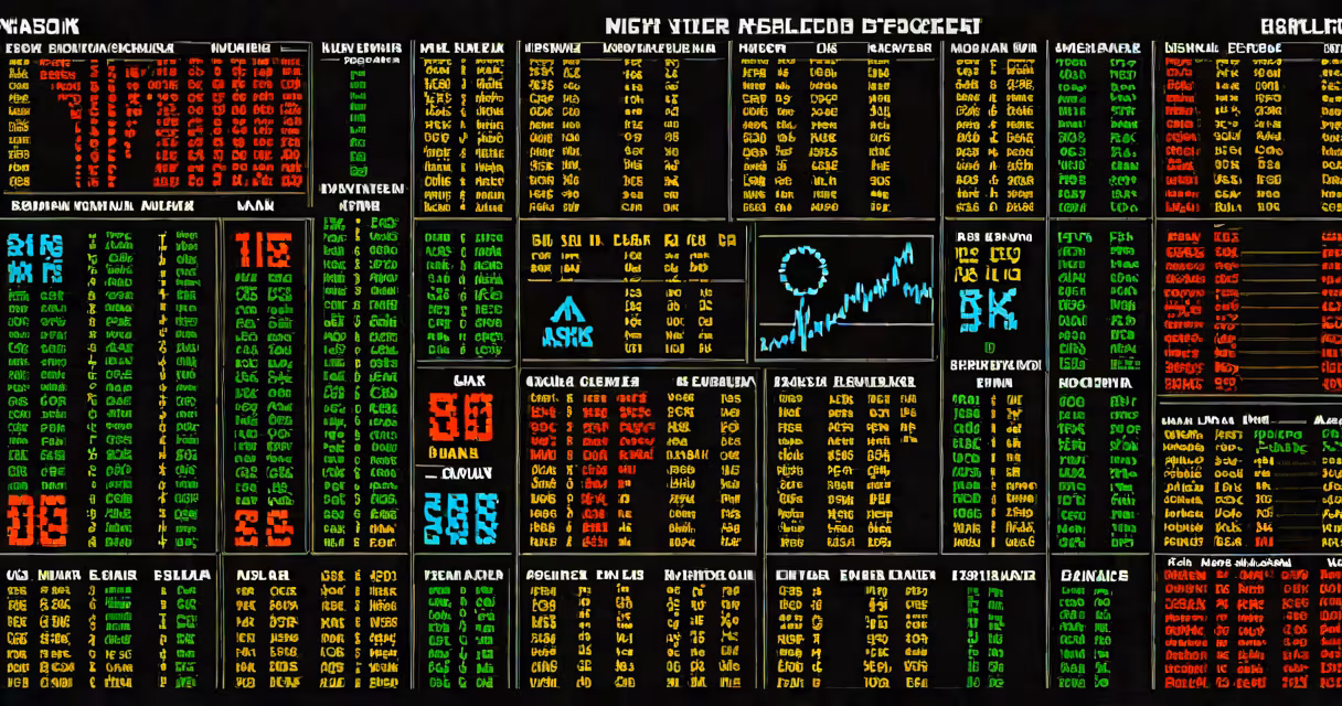 High-resolution image of major stock ticker symbols displayed on a financial news screen