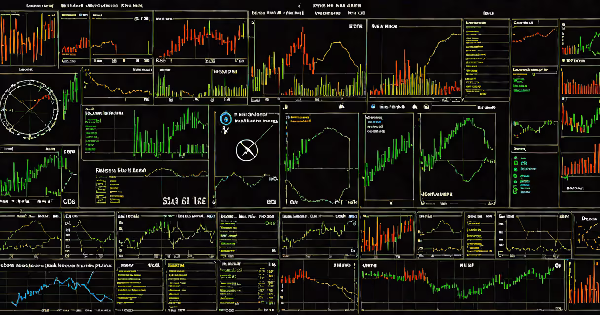 Digital trading dashboard showing live currency pair movements against a dark background