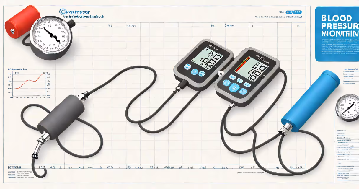 Simple grid-style blood pressure monitoring sheet with date, time, and measurement fields